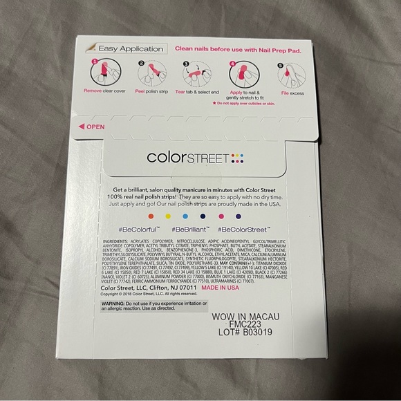 *Retired* Color Street: Wow in Macau | Solid Pink Fuchsia Fall Summer Spring - Picture 5 of 10